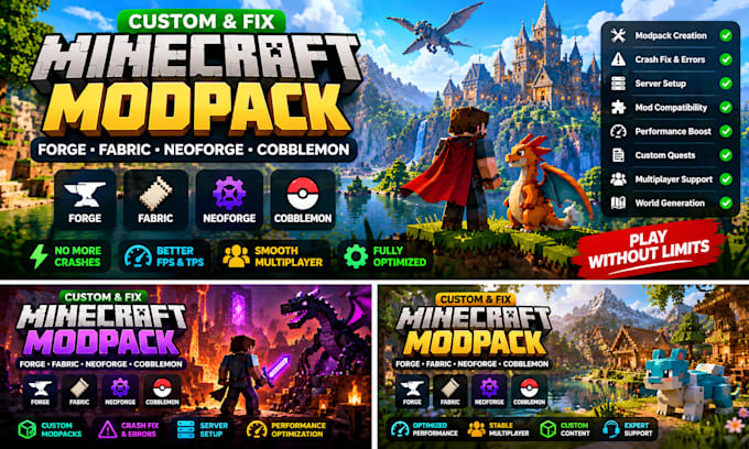 fix minecraft modpack crashes forge fabric neoforge plus cobblemon server issues