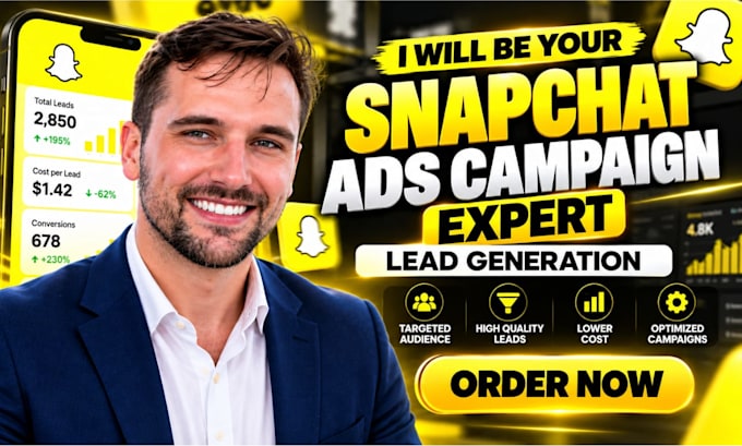 be your snapchat ads campaign expert for lead generation