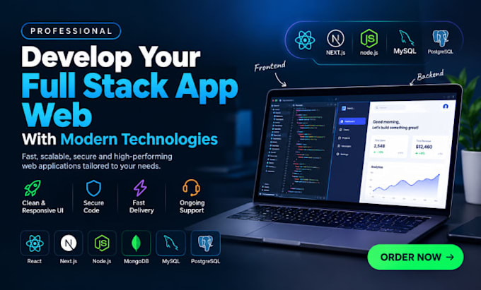 develop your full stack app web with modern technologies