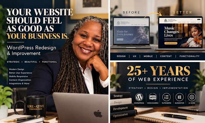 redesign and improve your wordpress website