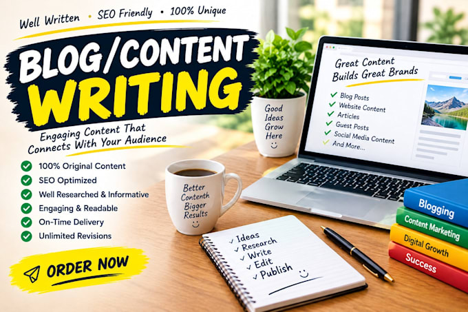 write engaging blog posts and SEO content for your website