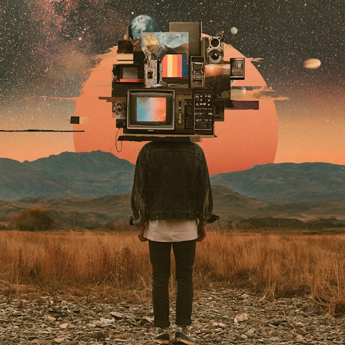 design a music cover retro vintage album cover artwork