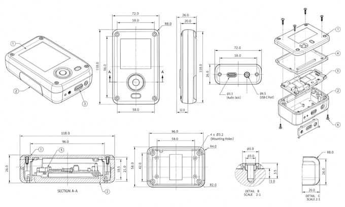 create 2d 3d engineering drawings, technical drawings, dfm and line art
