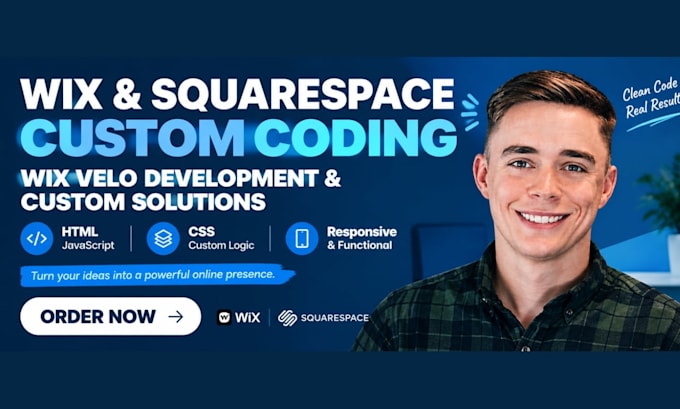 fix and code wix squarespace websites HTML CSS javascript