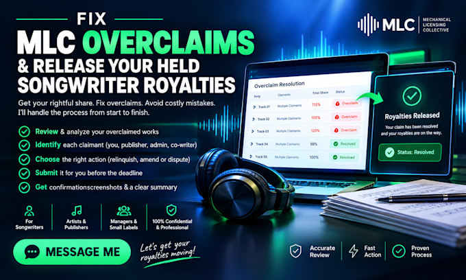 fix mlc overclaims and release your held songwriter royalties