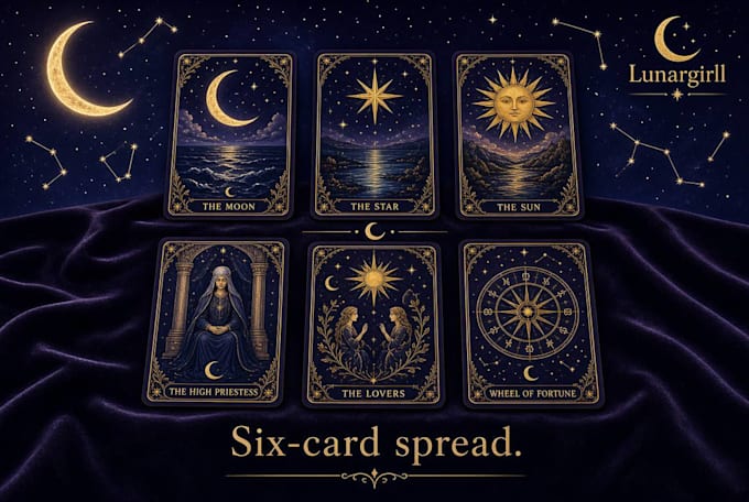 write a symbolic tarot reading from card spread