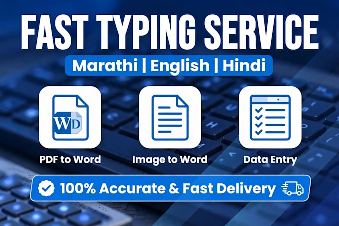 do fast marathi hindi english typing