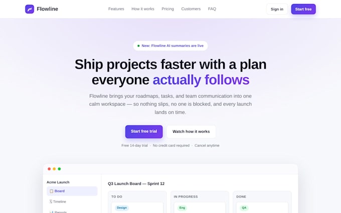 build a responsive landing page for your business or startup