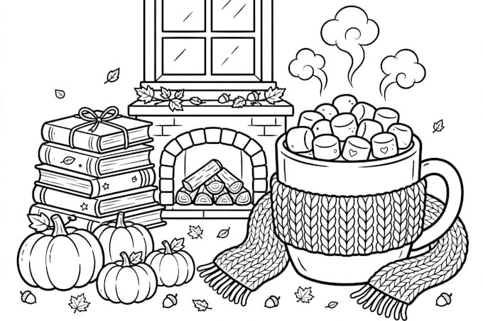 draw cozy coloring pages for you