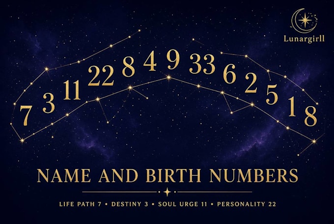 write a symbolic numerology reading from your birth date