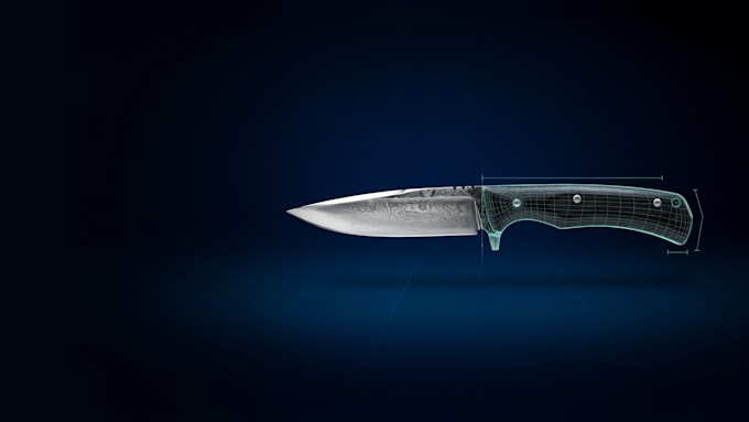 create custom knife cad model prototype for product manufacturing