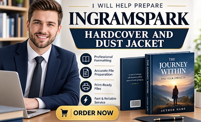 format your ingramspark hardcover and dust jacket