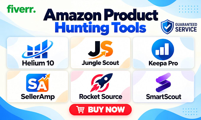 give  amazon tools helium 10, jungle scout , keepa and more
