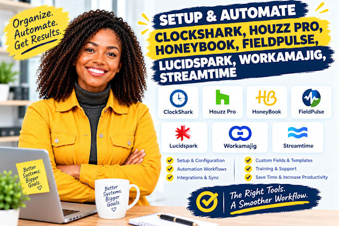 clockshark, houzz pro, honeybook, fieldpulse, lucidspark, workamajig, streamtime
