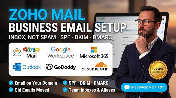 zoho mail setup business email google workspace microsoft 365 spf dkim dmarc