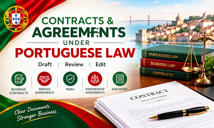 draft, review and edit contracts under portuguese law