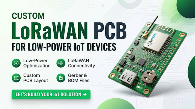 design custom lorawan pcb for low power iot devices