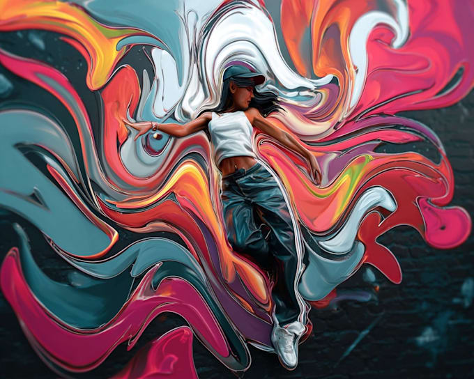 create charcoal abstract portraits for your project