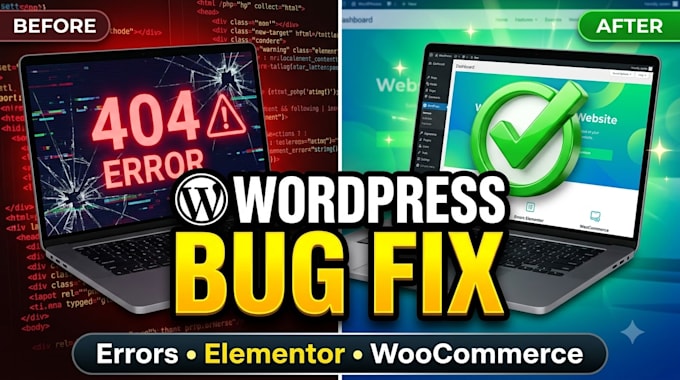 fix wordpress errors, bugs, issues and website problems