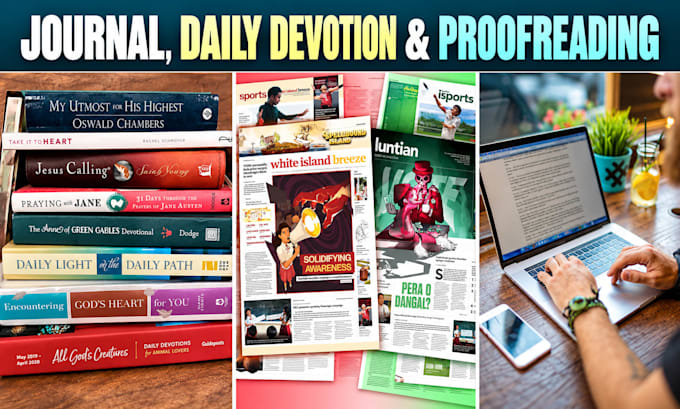 daily devotion, journal, proofread ebook formatting and ingramspark paperback