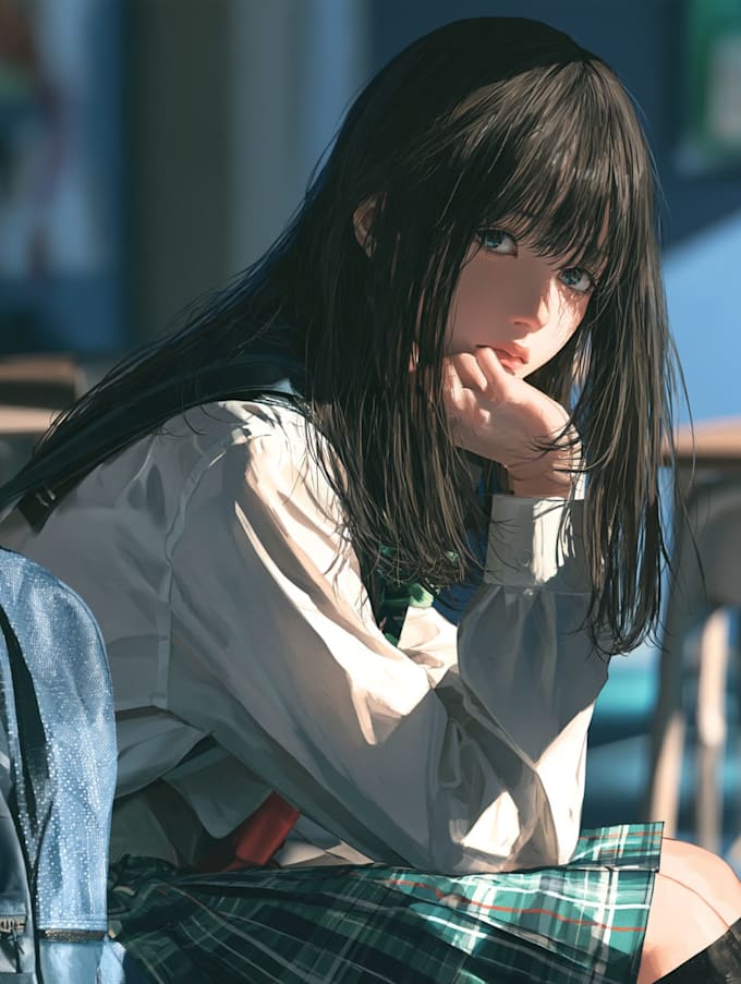 draw anime character an illustration