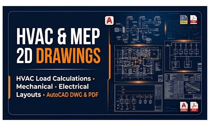 do hvac drawings hvac load calculation electrical and mechanical drawings in 2d