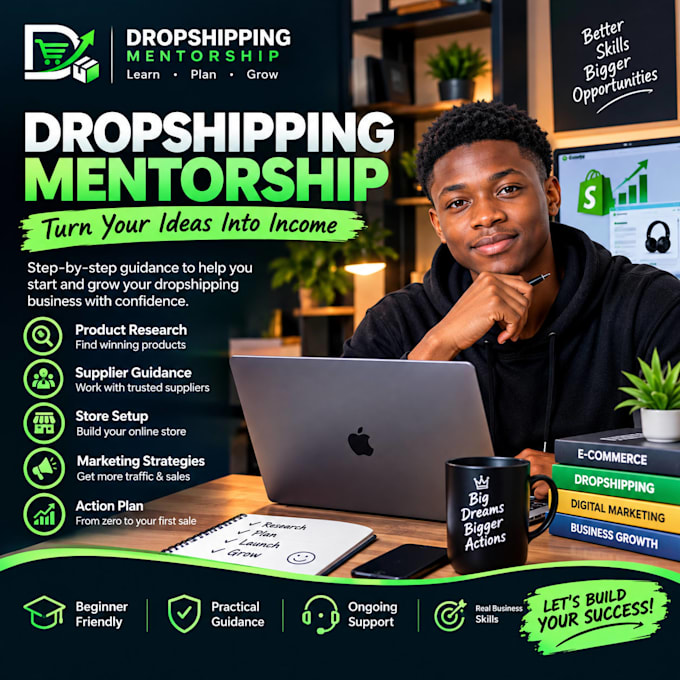 mentor you in dropshipping and ecommerce for beginners
