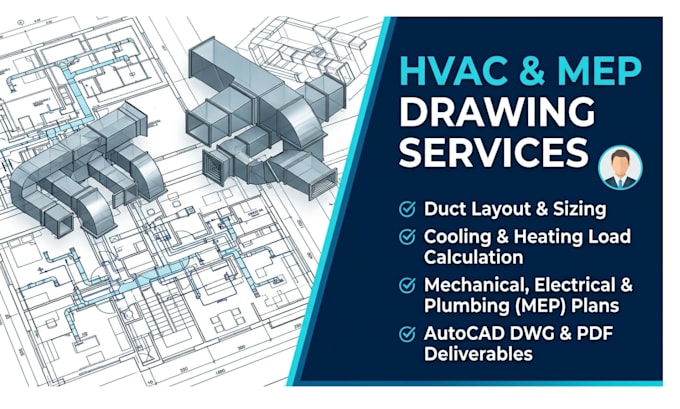 hvac drawing duct layout cooling load calculation electrical mechanical drawings