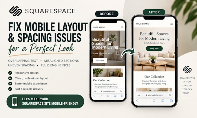 fix squarespace mobile layout, overlapping text and fluid engine spacing css fix