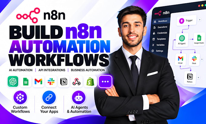 build n8n automation workflows and ai automation