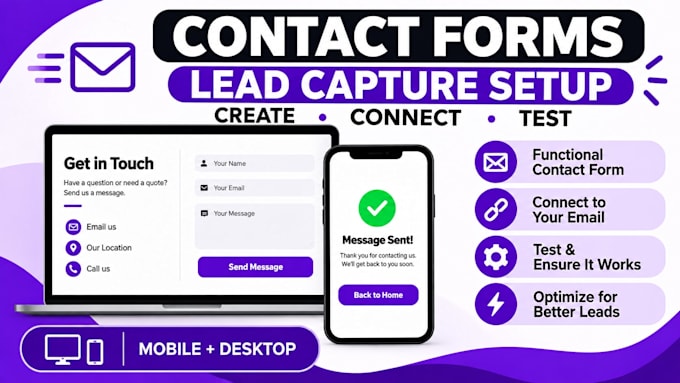 create contact forms and lead generation forms for your website