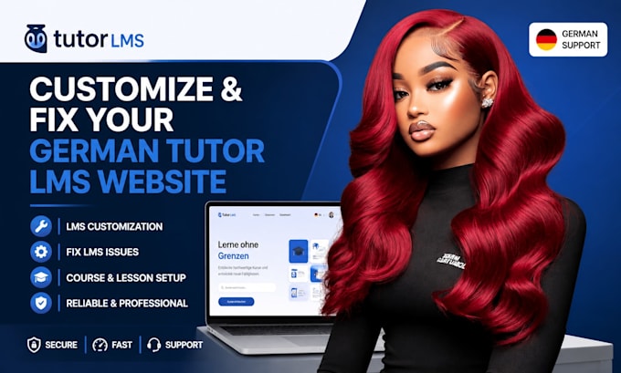customize your german tutor lms website and fix lms issues