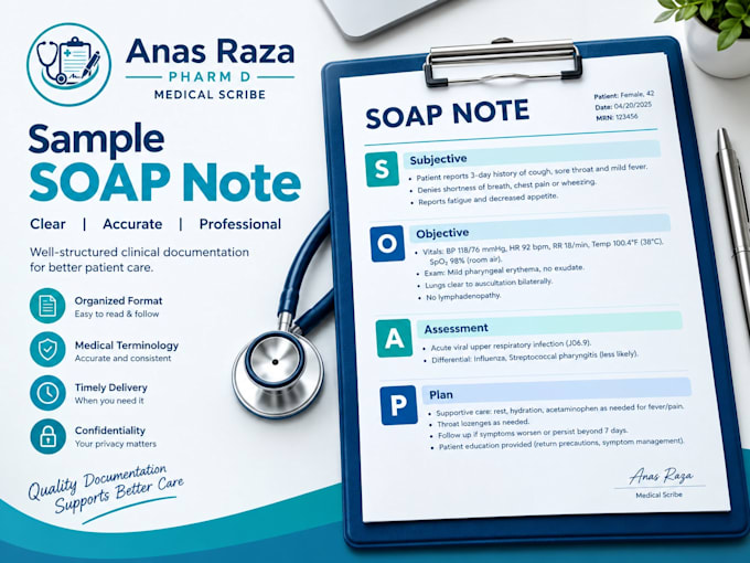 provide medical scribing and accurate soap notes