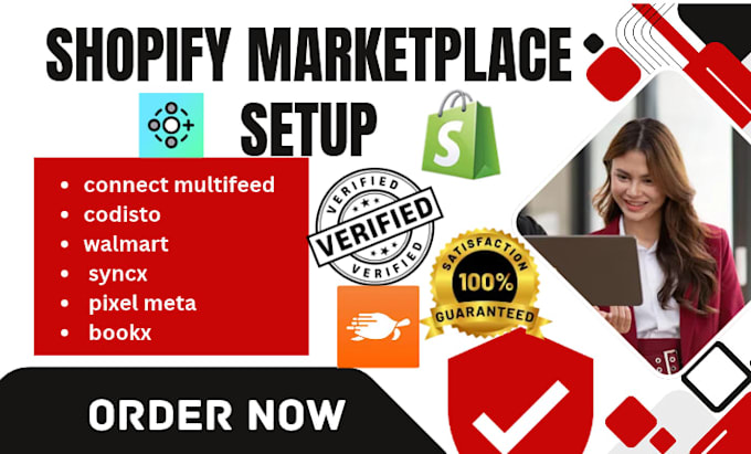 do shopify marketplace connect multifeed codisto walmart syncx pixel meta bookx