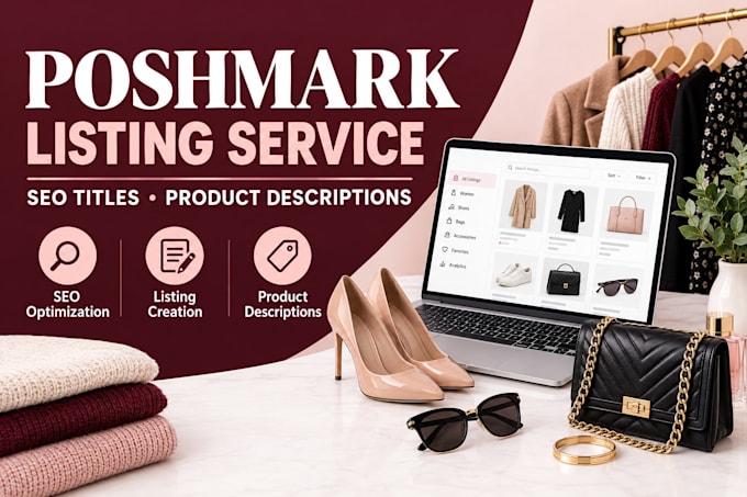 create SEO optimized poshmark listings and editing poshmark listing
