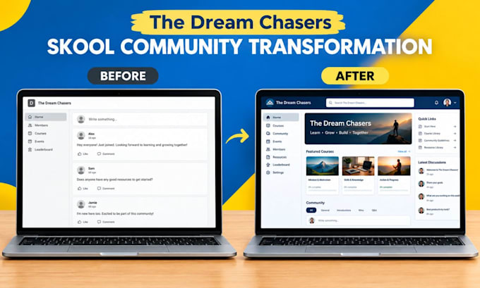 do skool online community manager, skool community promotion and skool growth