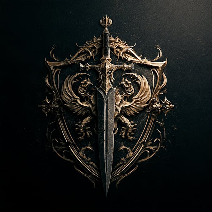 create an fantasy logo design artwork
