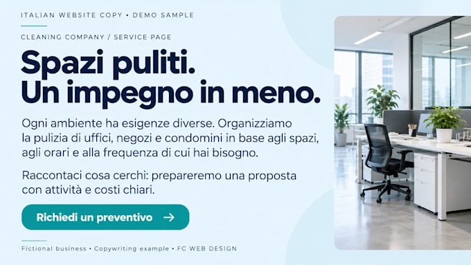 write engaging italian website copy for your business