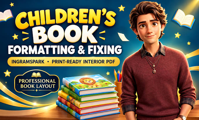 format childrens books for ingramspark and amazon KDP