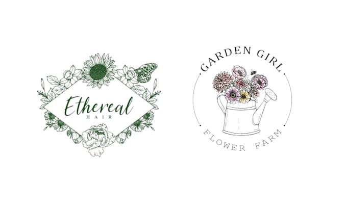design botanical logo and brand identity