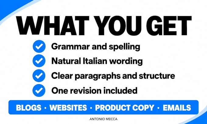 humanize and proofread ai generated content in italian