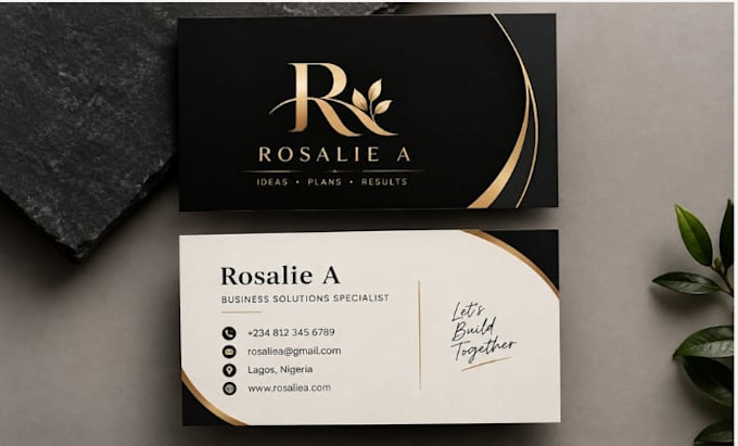 create a unique and elegant business card design