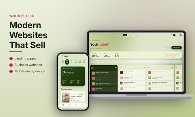build a modern responsive website for your business