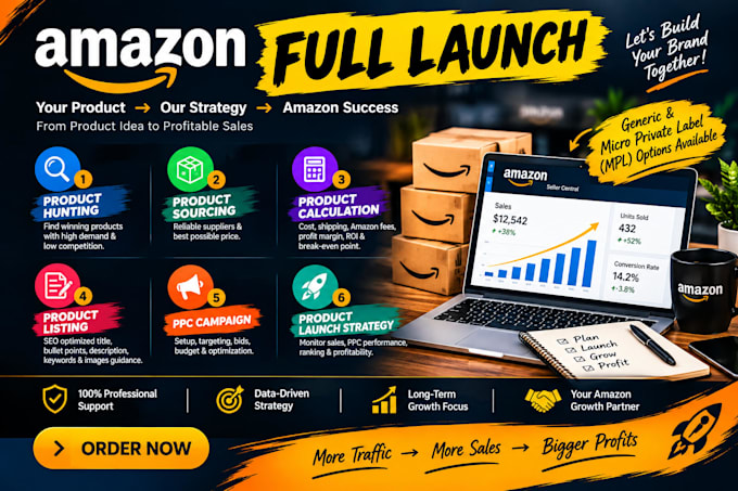 launch your first amazon product from research to first sale on amazon