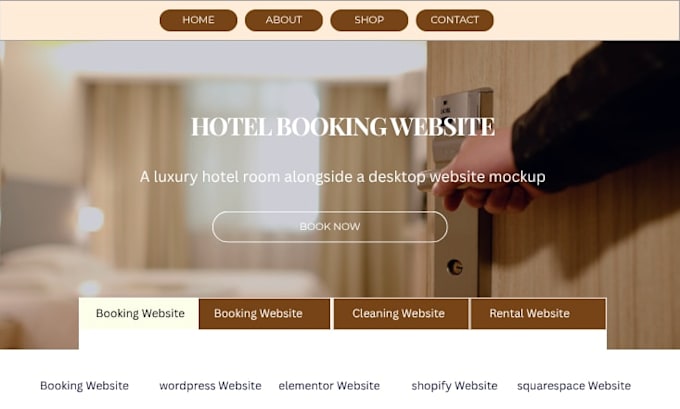 design a hotel website with a booking system and reservation form