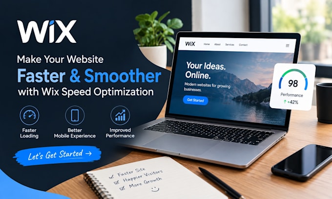 fix and optimize your slow wix website for faster loading speed