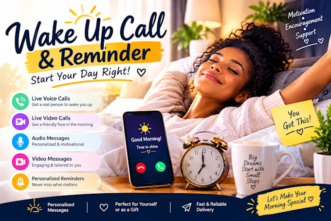 be alarm wake up call, reminder and personal assistant
