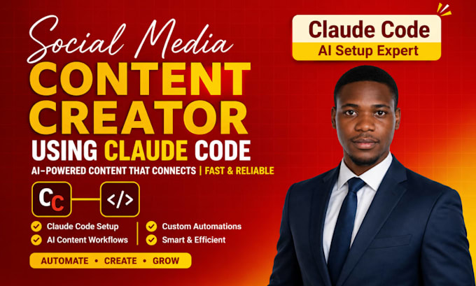 create social media content and automate social media account with claude code