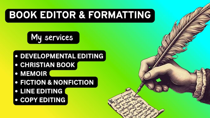 developmental edit fiction christian book memoir line edit
