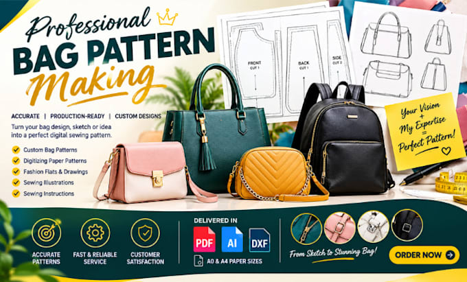 create totes saddle clutch bag sewing pattern design making
